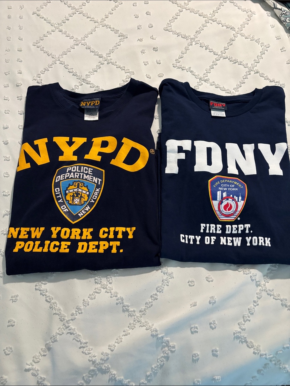 Multiples Navy Blue NYPD Graphic Short Sleeve Tee